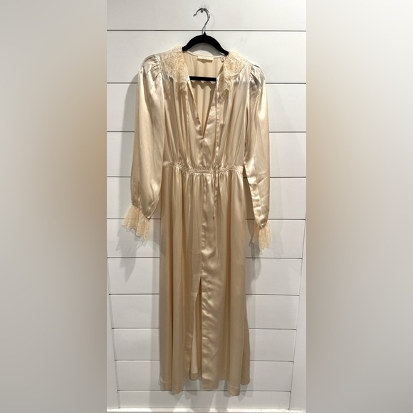 NWT Doen Alessandra ivory silk maxi dress - Picture 4 of 10